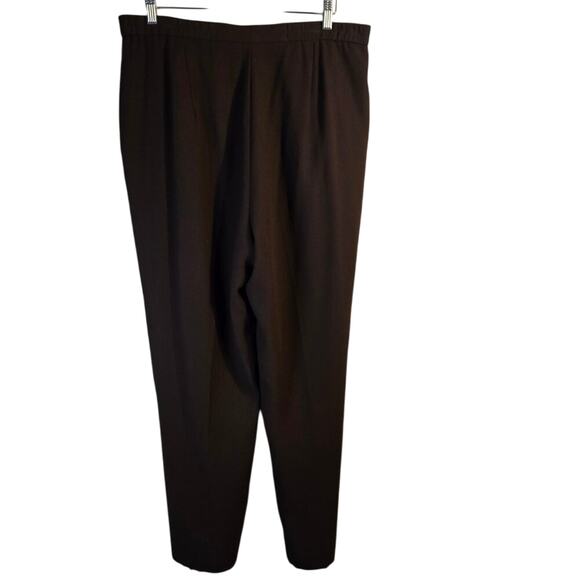 Kasper II Brown Pleated Trousers Size 18W 0342 - Picture 3 of 9